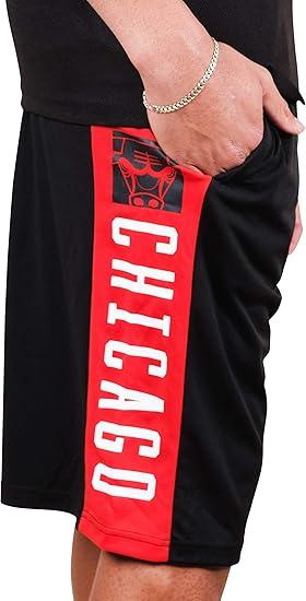 Ultra Game NBA Chicago Bulls Men's Active Soft Workout Basketball Training Shorts|Chicago Bulls - UltraGameShop