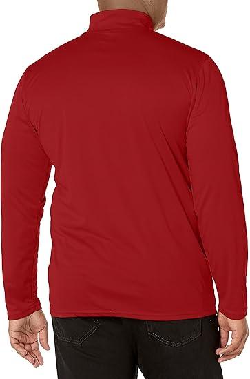 Ultra Game NBA Miami Heat Men's Quarter Zip Long Sleeve Pullover T-Shirt|Miami Heat - UltraGameShop