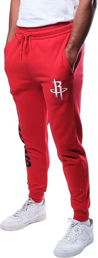 Ultra Game NBA Houston Rockets Men's Super Soft Game Day Jogger Sweatpants|Houston Rockets - UltraGameShop