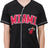 Ultra Game NBA Miami Heat Men's Mesh Button Down Baseball T-Shirt|Miami Heat - UltraGameShop