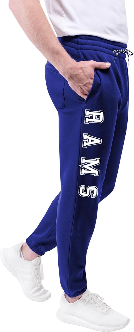 Ultra Game NFL Official Adults Super Soft Game Day Jogger Sweatpants - Unisex, Los Angeles Rams|Los Angeles Rams