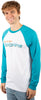 Ultra Game NFL Mens Super Soft Raglan Baseball Long Sleeve T-Shirt| Miami Dolphins