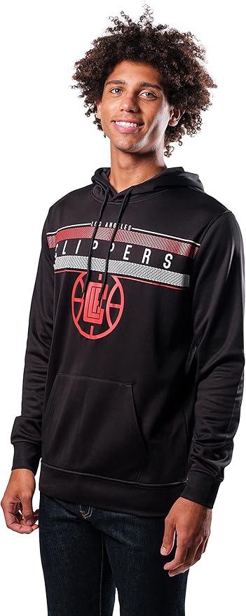 Ultra Game NBA Los Angeles Clippers Men's Fleece Hoodie Pullover Sweatshirt Poly Midtown |Los Angeles Clippers - UltraGameShop