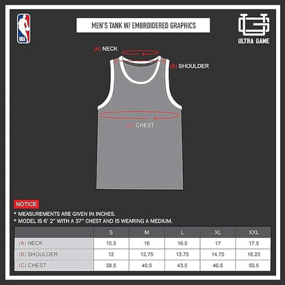 Ultra Game NBA Golden State Warriors Tank Top Mesh Sleeveless Muscle T-Shirt|Golden State Warriors - UltraGameShop