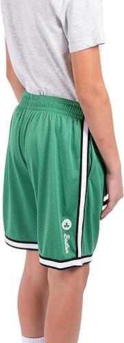 Ultra Game NBA Boston Celtics Boys Active Knit Slam Basketball Training Shorts|Boston Celtics - UltraGameShop