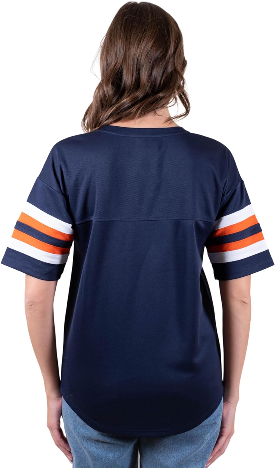 Ultra Game NFL Chicago Bears Womens Standard Lace Up Tee Shirt Penalty Box|Chicago Bears - UltraGameShop