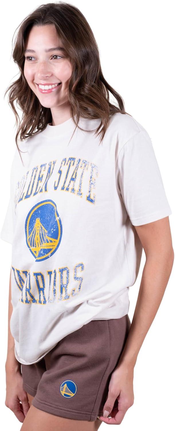 Ultra Game NBA Golden State Warriors Women's Super Soft T-Shirt & Short Set|Golden State Warriors - UltraGameShop