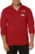 Ultra Game NBA Miami Heat Men's Quarter Zip Long Sleeve Pullover T-Shirt|Miami Heat - UltraGameShop