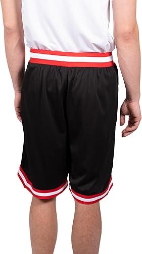 Ultra Game NBA Detroit Pistons Men's Active Knit Basketball Training Shorts|Detroit Pistons - UltraGameShop