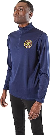 Ultra Game NBA Indiana Pacers Men's Quarter Zip Long Sleeve Pullover T-Shirt|Indiana Pacers - UltraGameShop