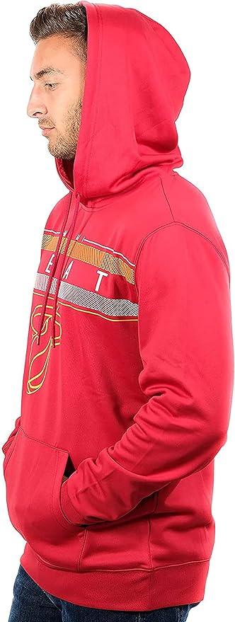 Ultra Game NBA Miami Heat Men's Fleece Hoodie Pullover Sweatshirt Poly Midtown |Miami Heat - UltraGameShop