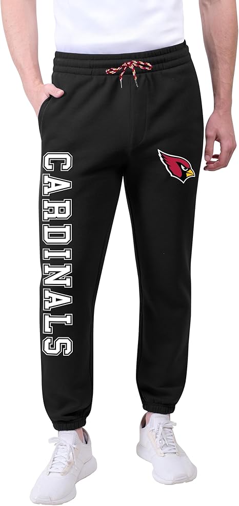 Ultra Game NFL Official Adults Super Soft Game Day Jogger Sweatpants - Unisex, Arizona Cardinals|Arizona Cardinals