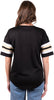 Ultra Game NFL New Orleans Saints Womens Standard Lace Up Tee Shirt Penalty Box|New Orleans Saints