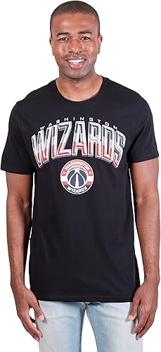 Ultra Game Men's NBA Washington Wizards Arched Plexi Short Sleeve T-Shirt|Washington Wizards - UltraGameShop