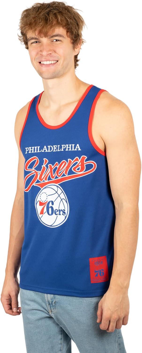 Ultra Game NBA Philadelphia 76ers Tank Top Mesh Sleeveless Muscle T-Shirt|Philadelphia 76ers - UltraGameShop