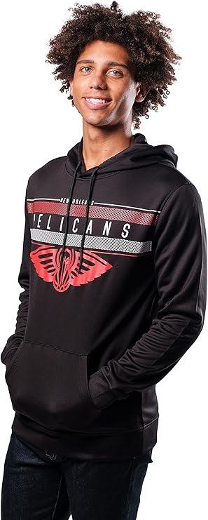 Ultra Game NBA New Orleans Pelicans Men's Fleece Hoodie Pullover Sweatshirt Poly Midtown |New Orleans Pelicans - UltraGameShop