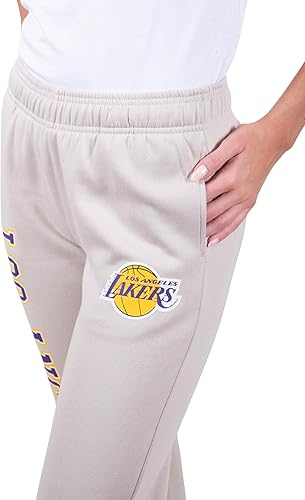 Ultra Game NBA Los Angeles Lakers Women's Super Soft Active Fleece Sweatpants Joggers|Los Angeles Lakers - UltraGameShop