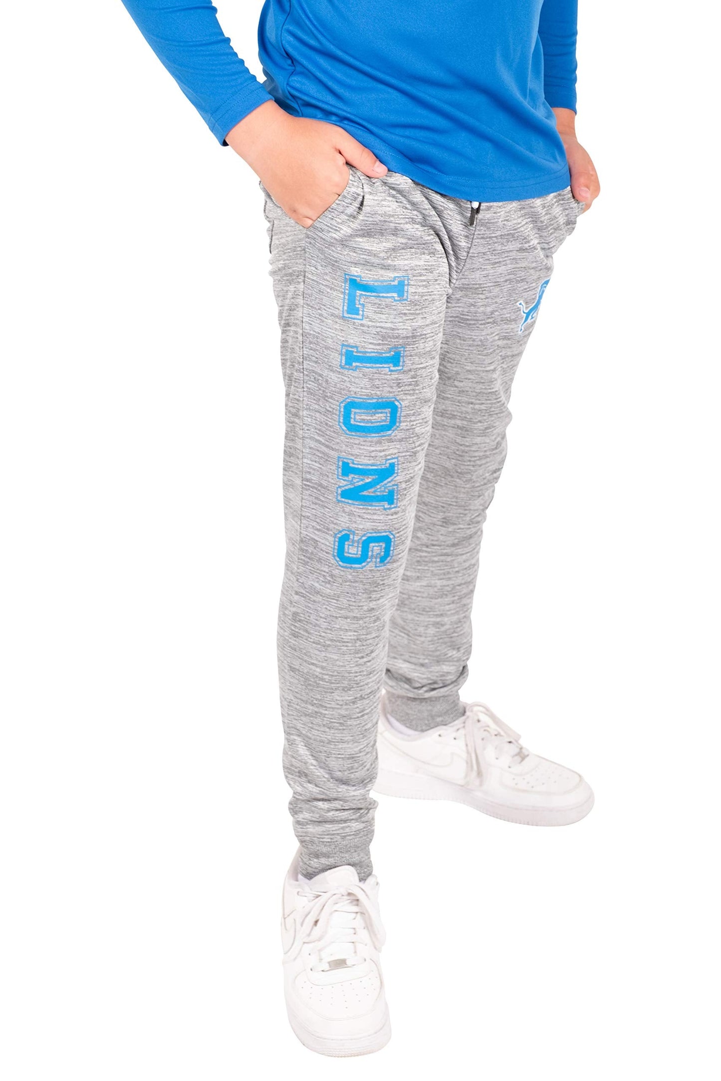 Ultra Game NFL Official Youth Super Soft Game Day Jogger Sweatpants, Detroit Lions|Detroit Lions