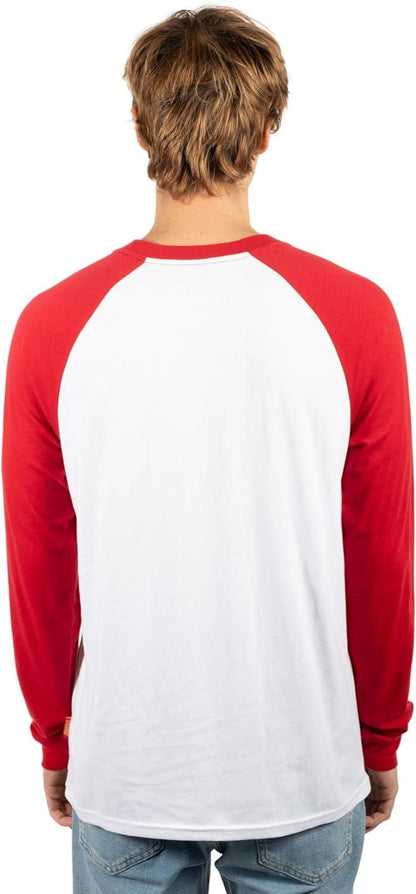 Ultra Game NFL Mens Super Soft Raglan Baseball Long Sleeve T-Shirt| San Francisco 49ers - UltraGameShop