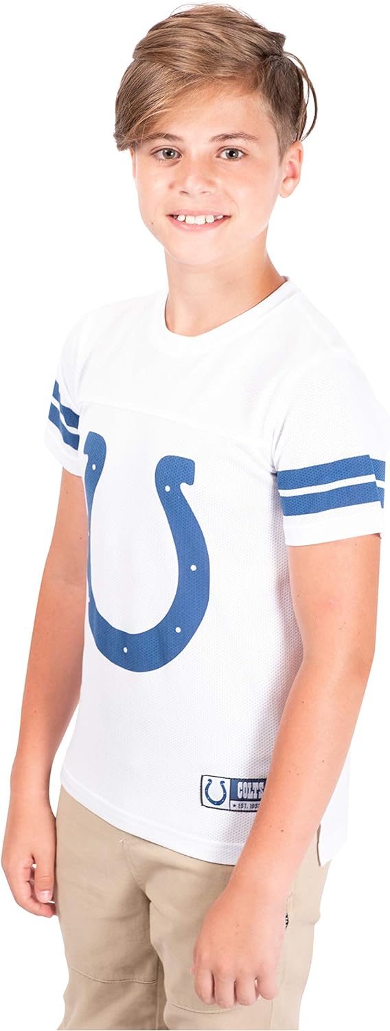 Ultra Game NFL Indianapolis Colts Youth Soft Mesh Vintage Jersey T-Shirt|Indianapolis Colts - UltraGameShop