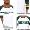 Ultra Game NFL Mens Super Soft Raglan Baseball Long Sleeve T-Shirt| New Orleans Saints