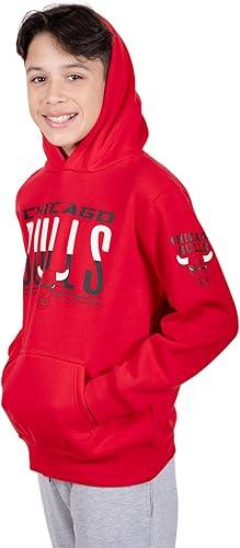 Ultra Game NBA Chicago Bulls Boys MVP Super Soft Pullover Hoodie Sweatshirt|Chicago Bulls - UltraGameShop