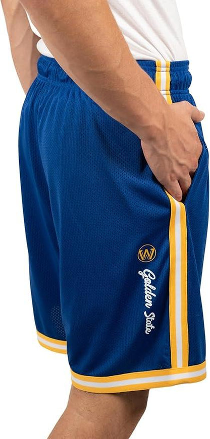 Ultra Game NBA Golden State Warriors Official Men's Slam Active Basketball Training Shorts|Golden State Warriors - UltraGameShop