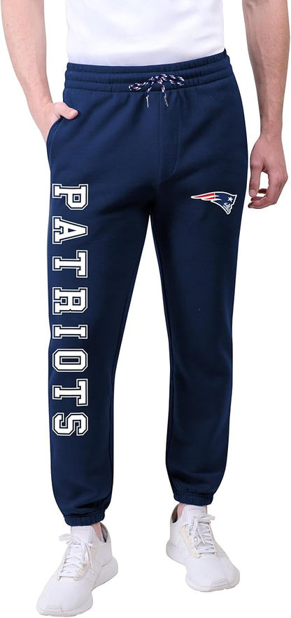 Ultra Game NFL Official Adults Active Super Soft Fleece Game Day Jogger Sweatpants - Unisex, New England Patriots, Team Color|New England Patriots
