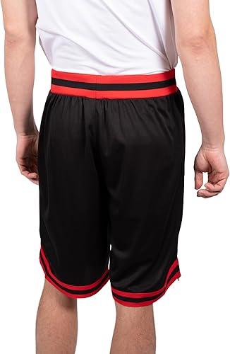 Ultra Game NBA Chicago Bulls Men's Active Knit Basketball Training Shorts|Chicago Bulls - UltraGameShop