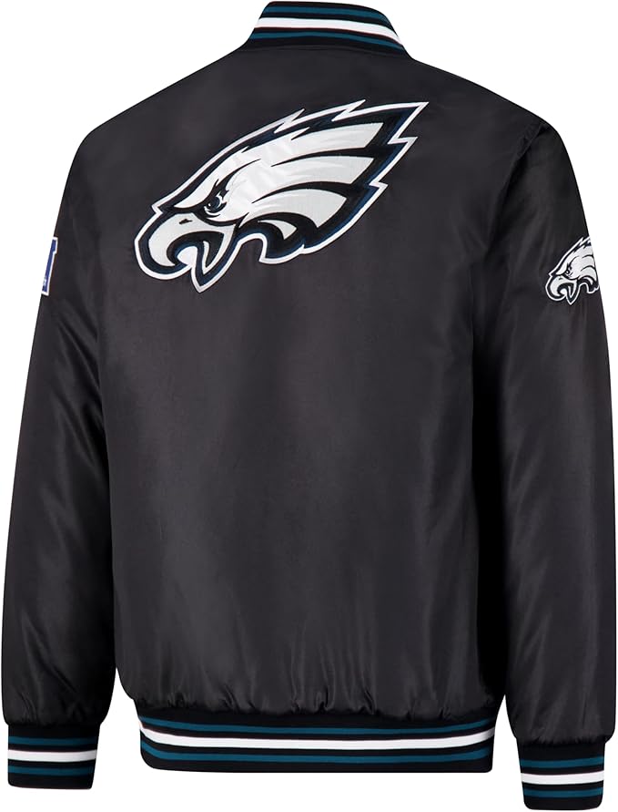 Ultra Game Adults NFL Official Supreme Satin Jacket|Philadelphia Eagles