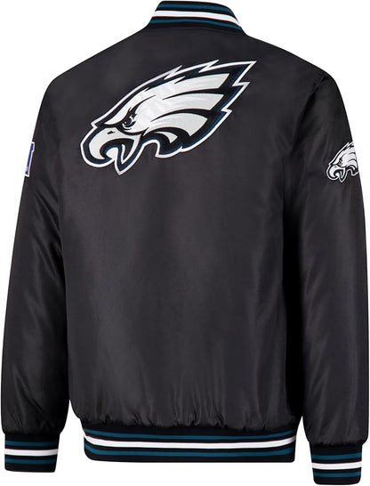 Ultra Game Adults NFL Official Supreme Satin Jacket|Philadelphia Eagles