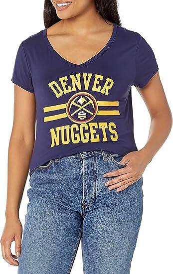 Ultra Game NBA Women's Denver Nuggets Relaxed Short Sleeve T-Shirt | Denver Nuggets - UltraGameShop