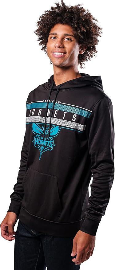 Ultra Game NBA Charlotte Hornets Men's Fleece Hoodie Pullover Sweatshirt Poly Midtown | Charlotte Hornets - UltraGameShop