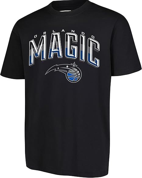 Ultra Game NBA Official Men‚Äôs Super Soft Supreme T-Shirt - Unisex, Orlando Magic, Black|Orlando Magic