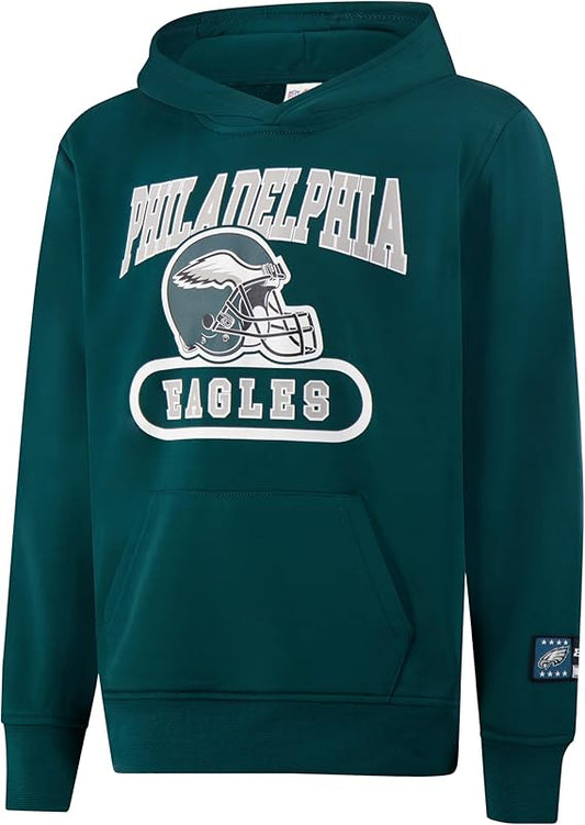 NFL Official Youth Super Soft Jogger & Hoodie Sweatshirt Set|Philadelphia Eagles