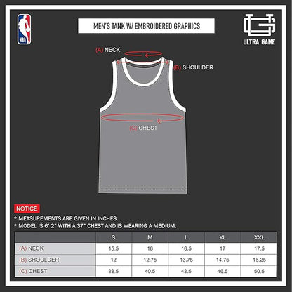 Ultra Game NBA Denver Nuggets Tank Top Mesh Sleeveless Muscle T-Shirt|Denver Nuggets - UltraGameShop