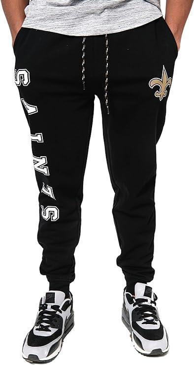 Ultra Game NFL New Orleans Saints Men's Active Super Soft Game Day Jogger Sweatpants New Orleans Saints - UltraGameShop