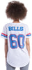 Ultra Game NFL Buffalo Bills Womens Soft Mesh Varsity Stripe T-Shirt|Buffalo Bills