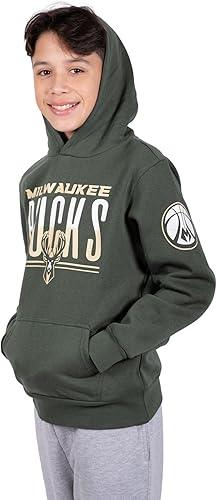 Ultra Game NBA Milwaukee Bucks Boys MVP Super Soft Pullover Hoodie Sweatshirt|Milwaukee Bucks - UltraGameShop