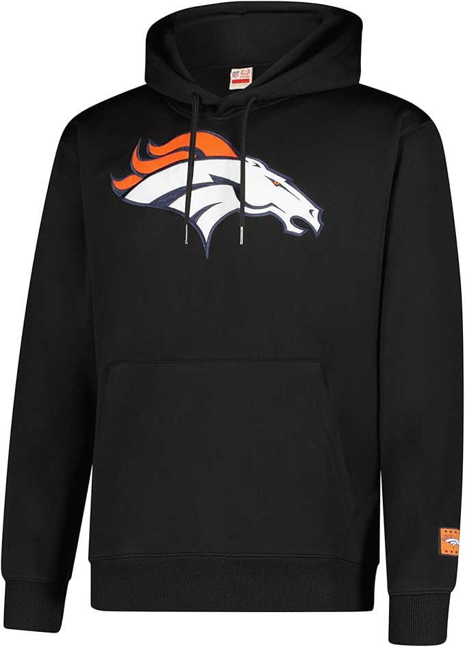 Ultra Game NFL Official Adults Unisex Super Soft Game Day Hoodie Sweatshirt, Denver Broncos, Team Color|Denver Broncos