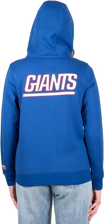 Ultra Game NFL New York Giants Womens Full Zip Soft Marl Knit Hoodie Sweatshirt Jacket|New York Giants - UltraGameShop