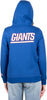 Ultra Game NFL New York Giants Womens Full Zip Soft Marl Knit Hoodie Sweatshirt Jacket|New York Giants