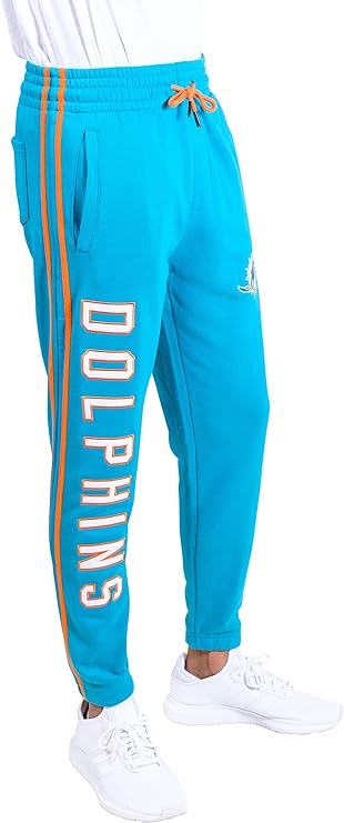 Ultra Game NFL Miami Dolphins Men's Active Super Soft Game Day Jogger Sweatpants|Miami Dolphins - UltraGameShop