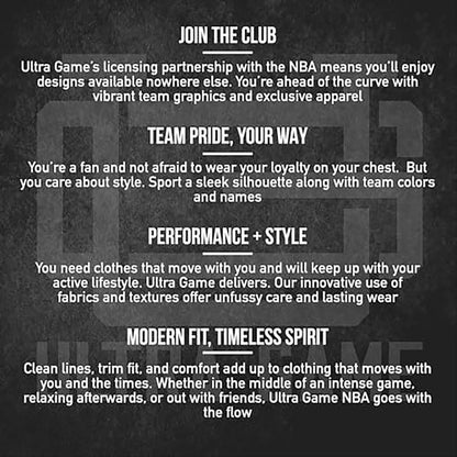 Ultra Game NBA Official Men‚Äôs Quarter Zip Long Sleeve Pullover T-Shirt - Unisex Milwaukee Bucks|Milwaukee Bucks