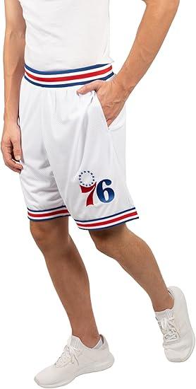 Ultra Game NBA Philadelphia 76ers Official Men's Showtime Active Basketball Training Shorts|Philadelphia 76ers - UltraGameShop