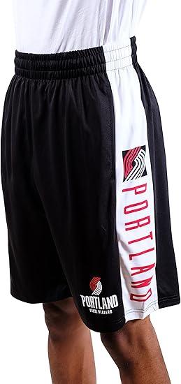 Ultra Game NBA Portland Trail Blazers Men's Active Soft Workout Basketball Training Shorts| Portland Trail Blazers - UltraGameShop