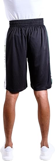 Ultra Game NBA Milwaukee Bucks Men's Active Soft Workout Basketball Training Shorts| Milwaukee Bucks - UltraGameShop