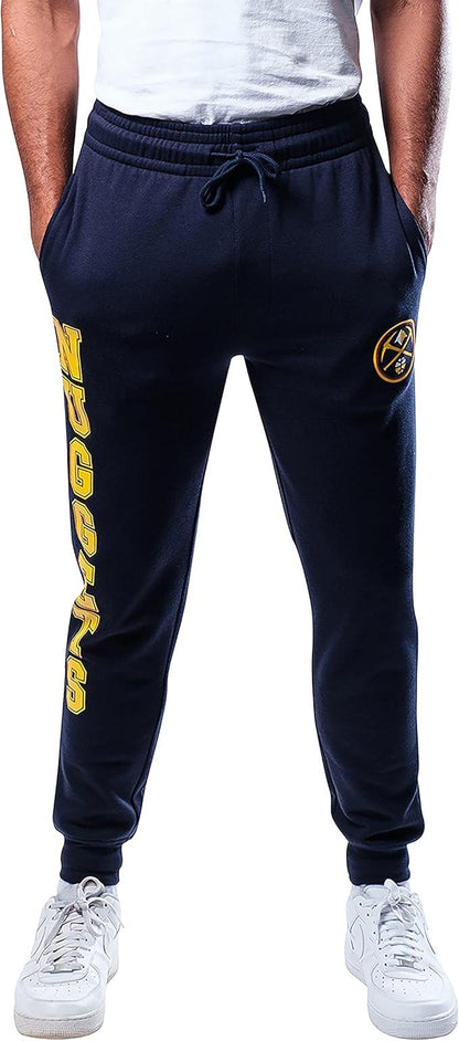 Ultra Game NBA Denver Nuggets Men's Super Soft Game Day Jogger Sweatpants|Denver Nuggets - UltraGameShop