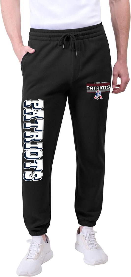 Ultra Game Men's NFL Official Super Soft Game Day Jogger Sweatpants|New England Patriots