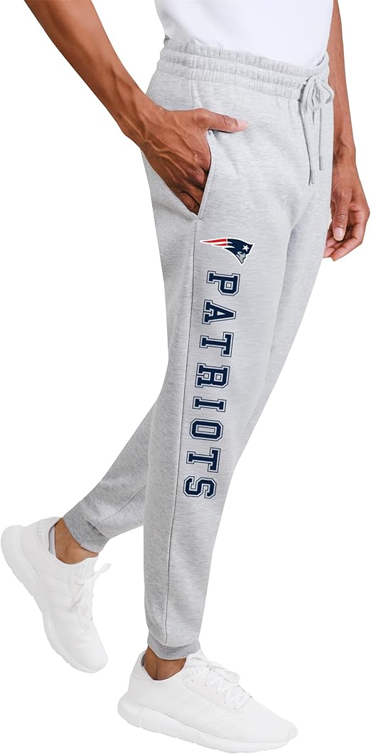 Ultra Game NFL Official Adults Super Soft Game Day Jogger Sweatpants - Unisex, New England Patriots|New England Patriots